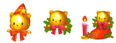 Gouden kerstberen