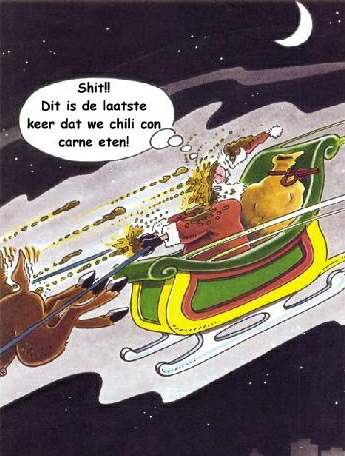 Kerstfun: Chili con carne gegeten