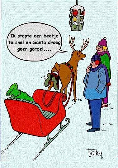 Kerstfun: De kerstman in een rendier