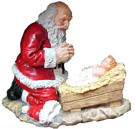 Kerstfun: De kerstman bij Jezus