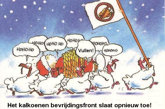 Kerstfun: Het kalkoenen bevrijdingsfront