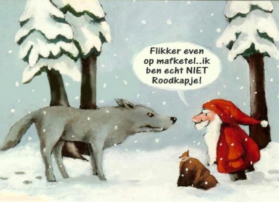 Kerstfun: Roodkapje